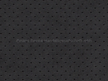 Alcantara schwarz Lochperforation 142 cm Produkt Code 8230